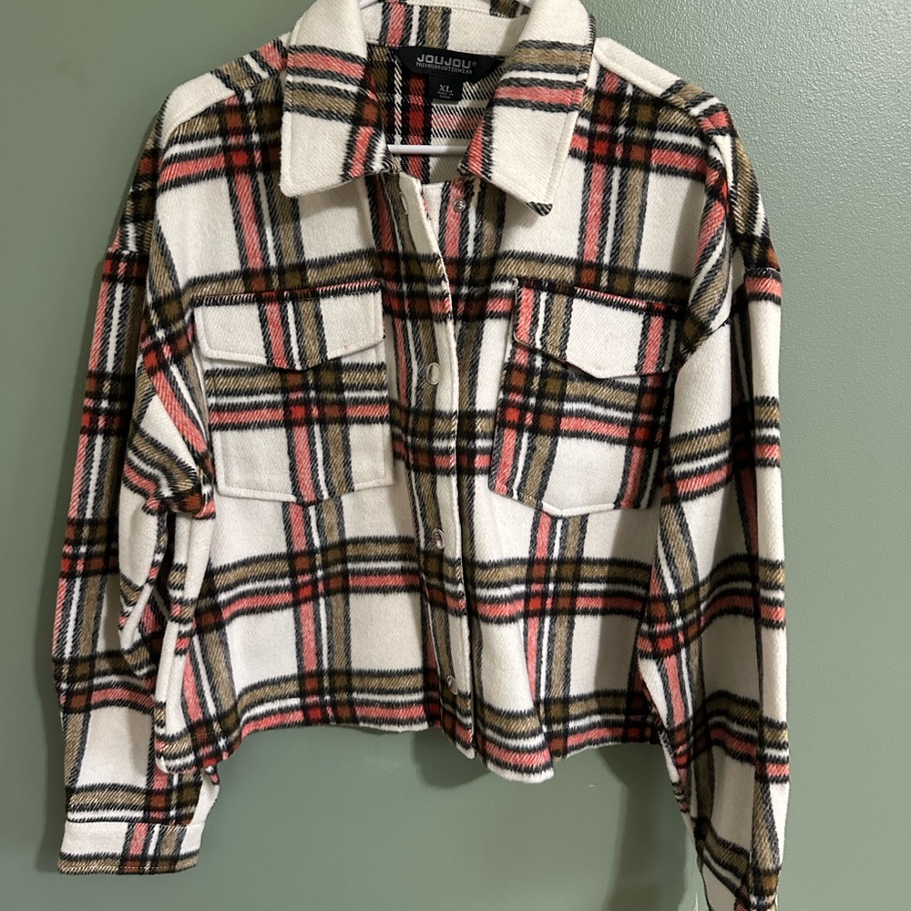 Plaid Button-Up Shirt